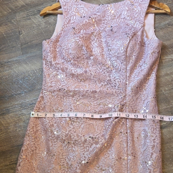 Oleg Casini Dusty Pink Mother Of The Bride Or Groom Gown With Shawl Size 6 - Picture 12 of 13